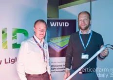 Joakim Vincent and Erik Storm with WIVID. The company is looking to help producers or even close-to-store producers with their energy-efficient LEDs